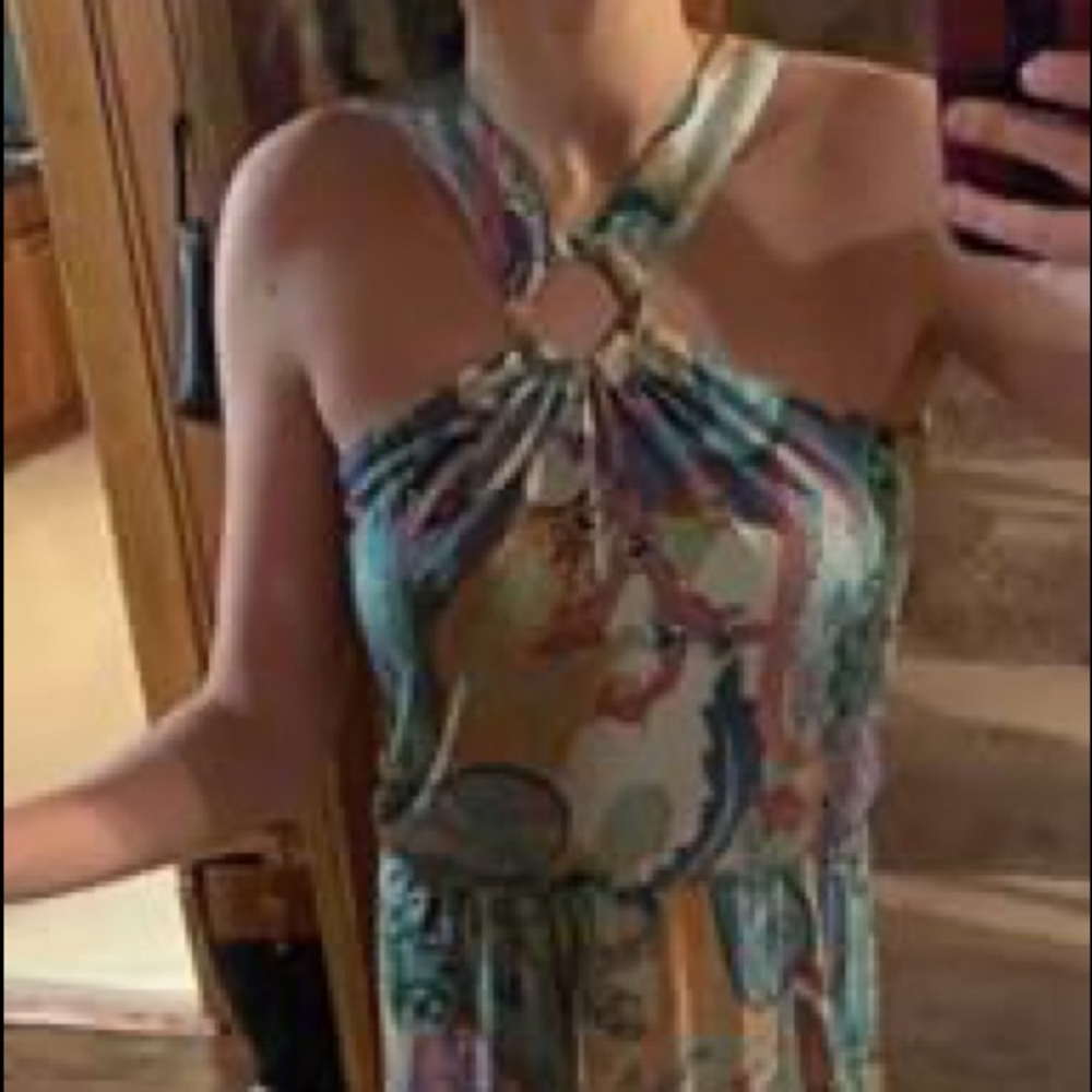 Long patterned dress